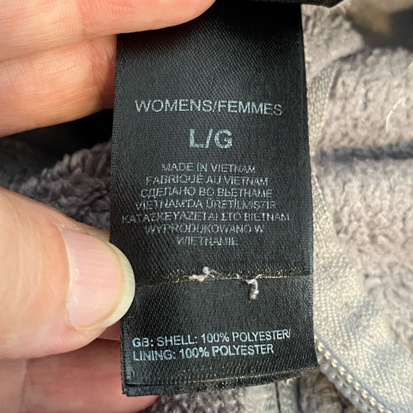 The North Face Women’s Full Zip Fleece Grey Jacket Size L - Picture 6 of 7